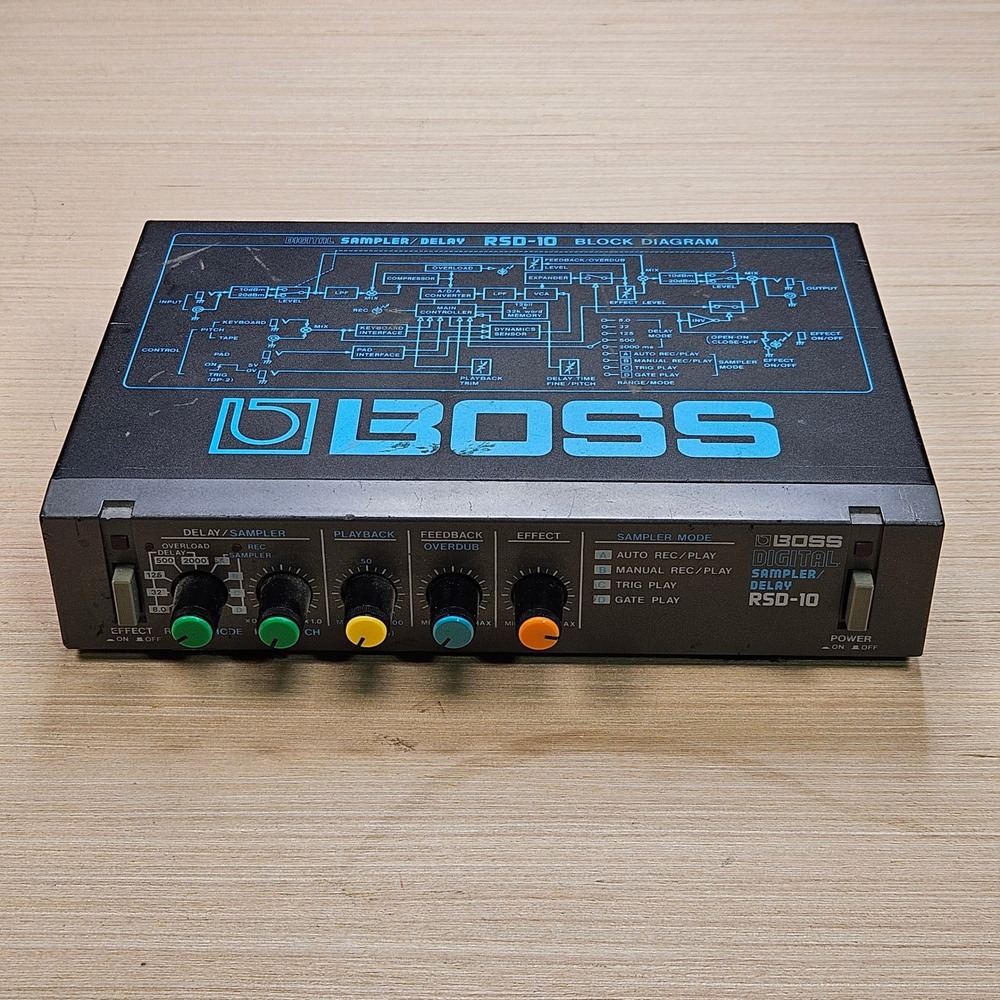 Boss Digital Sampler RSD-10 Delay Black Micro Studio Series Effect Unit Untested